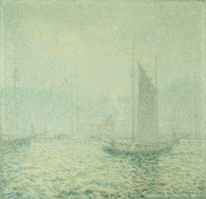 Nebbia del porto (olio su tela) da George Loftus Noyes