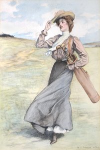 Golfista da George Loraine Stampa