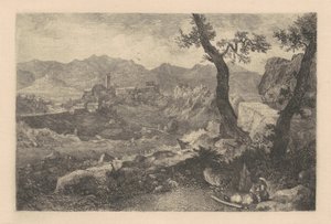 Vista vicino a Roma da George Loring Brown