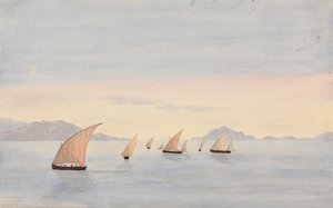 Punto di Tarifa, Spagna e Mons Abyla, Africa da George Lothian Hall