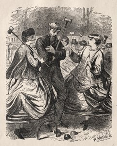 La nostra festa del croquet, 1864 da George Louis Palmella Busson Du Maurier