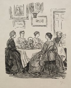 La domanda annuale - Dove andremo, 1865 da George Louis Palmella Busson Du Maurier