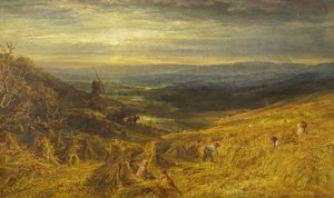 Un campo di grano nel Surrey, c.1877 da George Lucas