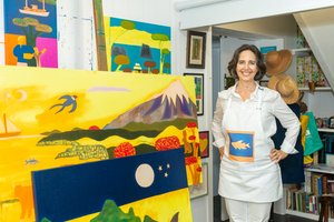 Cristina Rodriguez nel suo studio