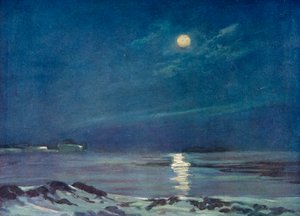 Luna piena in inverno, c1908, 1909