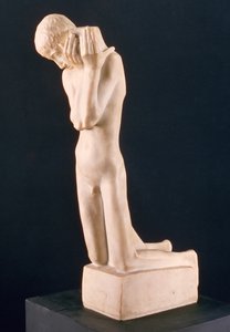 Il portatore di reliquie, scultura di George Minne (1866-1941) c.1897 da George Minne