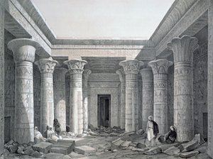 Corte del Grande Tempio, Philae, Egitto da George Moore