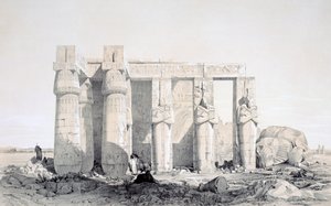 Il Ramseion, Luxor, Egitto, XIX secolo
