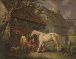 La bottega del maniscalco (o La forgia del maniscalco) 1793 da George Morland