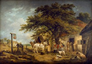 Sosta di un soldato e della sua famiglia da George Morland