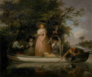 Una pesca di gruppo da George Morland