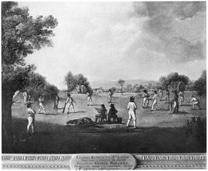 Una partita di cricket, XVIII secolo da George Morland