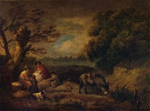 Zingari che riposano con asino, 1795