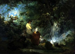 Zingari attorno a un falò da George Morland