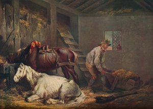 Cavalli in una stalla, 1791 da George Morland