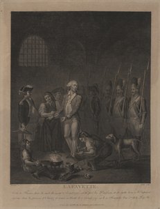 Lafayette in prigione a Olmütz da George Morland
