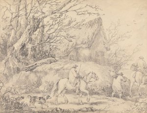 Paesaggio con Casetta e Figure a Cavallo da George Morland