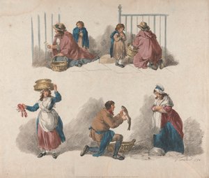 Set di Cinque: Cinque Studi di Venditori Ambulanti