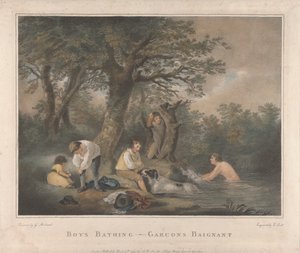 Serie di Quattro: Ragazzi che Fanno il Bagno da George Morland