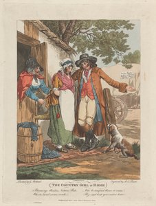 La ragazza di campagna a casa da George Morland