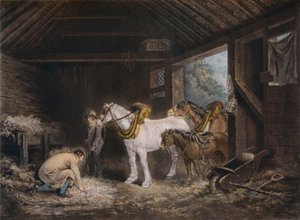 La stalla del contadino, 1791 1901 da George Morland
