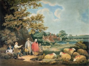 I Pastori, inciso da William Ward, pub. da H. Morland, 1806 da George Morland