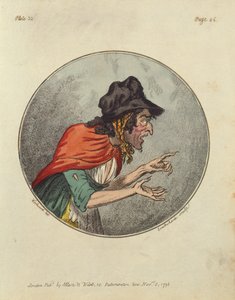 Caricatura di una Vecchia, incisa da Isaac Cruikshank da George Moutard Woodward