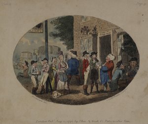 Taverna Old Hats, Uxbridge, 1796 da George Moutard Woodward