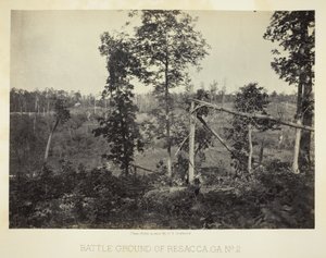Terreno di battaglia di Resacca, GA, n. 2 da George N. Barnard