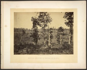 Terreno di battaglia di Resacca, Ga. No. 2 da George N. Barnard