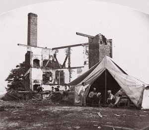 Bull Run, Casa di Mrs. Henry, 21 luglio 1861, 1861 da George N. Barnard