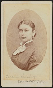 Ritratto carte-de-visite di Carrie Lining, ca. 1875 da George N. Barnard