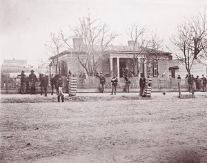 Quartier generale del generale Sherman o Thomas, Chattanooga, ca. 1864 da George N. Barnard