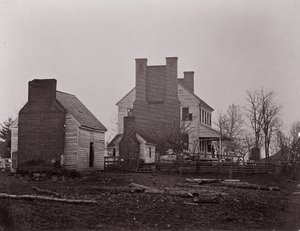 Casa Lewis. Campo di battaglia di Bull Run, 1861-62 da George N. Barnard
