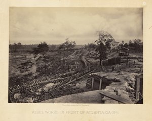 Fortificazioni ribelli davanti ad Atlanta, Georgia, n. 1 da George N. Barnard