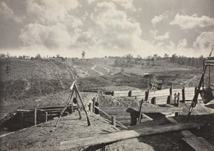 Opere ribelli davanti ad Atlanta, Georgia, n. 5 da George N. Barnard