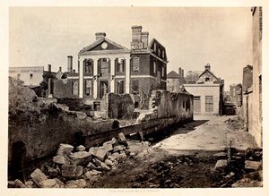 Rovine della Mansion Pinckney, Charleston S.C da George N. Barnard