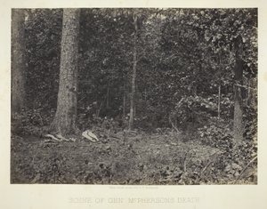 Scena della morte del generale McPhersons da George N. Barnard