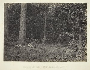 Scena della Morte del Gen. McPherson da George N. Barnard