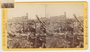 Stereografia delle rovine del Mammoth Store di Field & Leiter dopo l