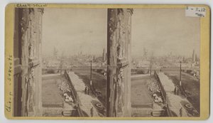 Vista stereografica di Clark Street dopo l