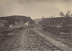 Il Passo di Allatoona guardando a nord, Georgia, 1860s da George N. Barnard