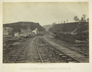 Il passo di Allatoona, guardando verso nord, GA da George N. Barnard