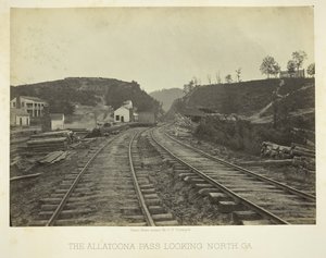 Il Passo di Allatoona, guardando a nord, GA, 1866 da George N. Barnard