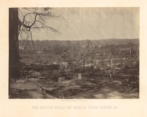 Il campo di battaglia di Peach Tree Creek, Georgia da George N. Barnard