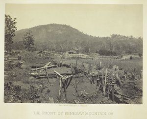 Il fronte di Kenesaw Mountain, GA da George N. Barnard
