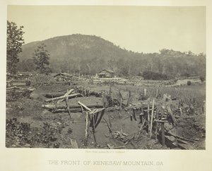Il fronte del Monte Kenesaw, GA, 1866 da George N. Barnard