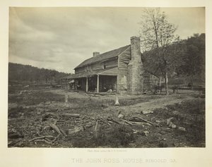 La casa di John Ross, Ringold, GA da George N. Barnard