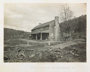 La casa di John Ross, Ringgold, Georgia da George N. Barnard