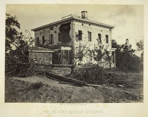 La casa Potter Atlanta, 1864 da George N. Barnard
